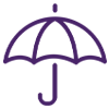 umbrella symbolizing overdraft protection